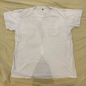 [Velva Sheen] White Short Sleeve Pocket T-shirt